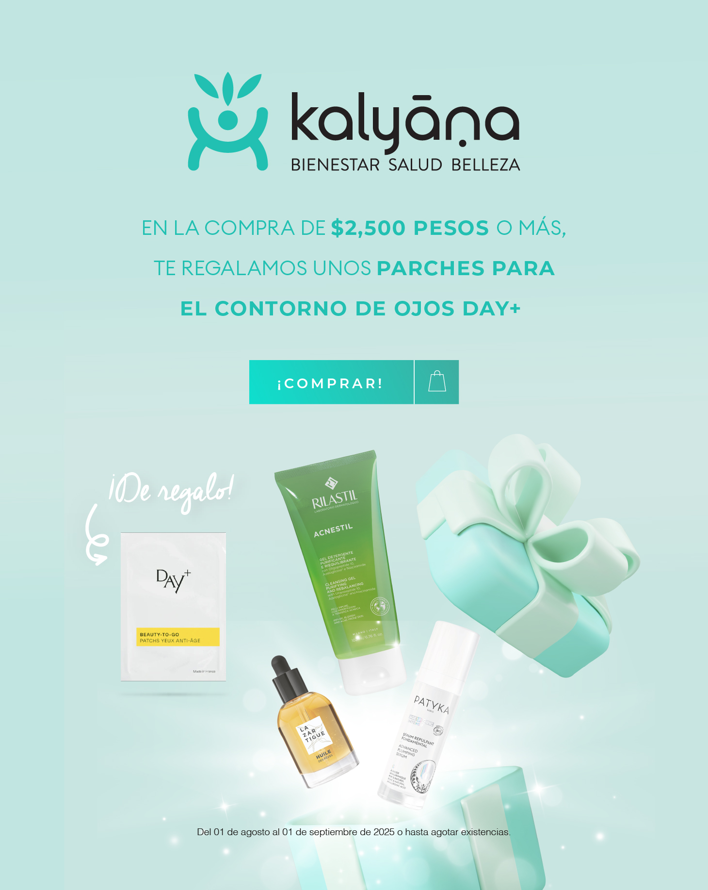 Promocion toda la tienda parches Beauty to go Agosto