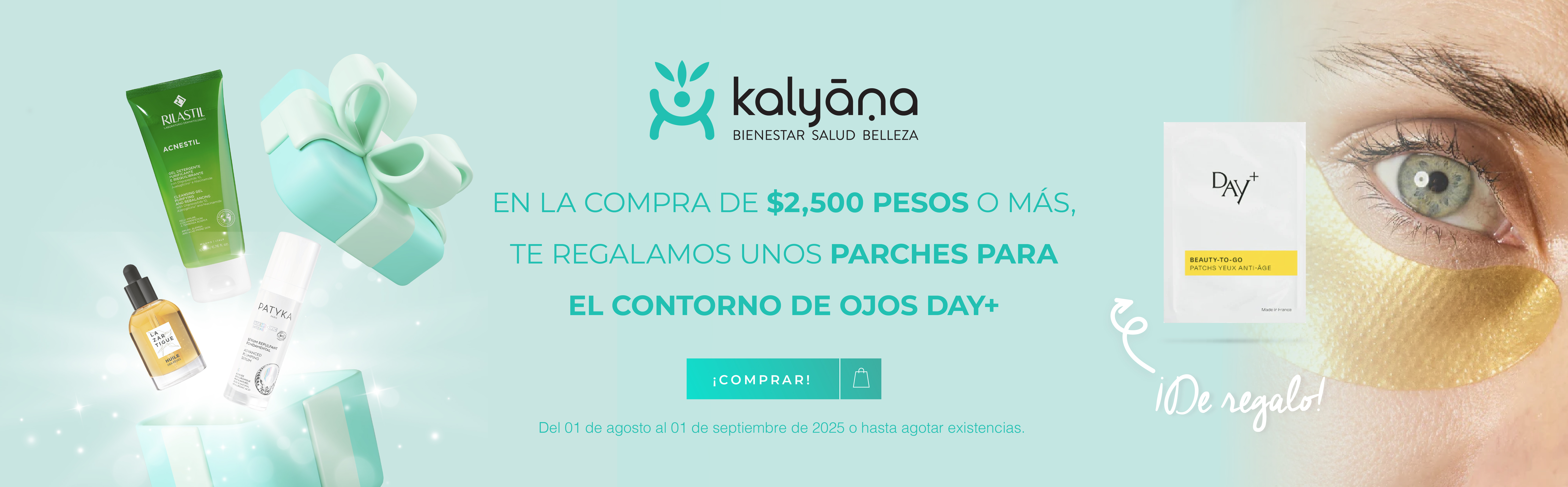 Promocion toda la tienda parches Beauty to go Agosto